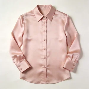 Silk Satin Button Down Shirt Womens