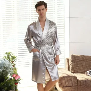 Silk Smoking 19mm Pure Silk Custom Men Silk Robe