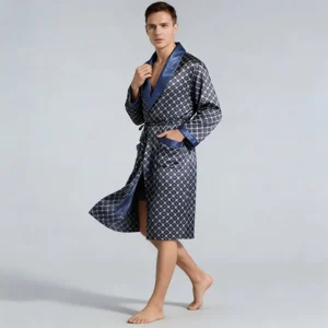 Silk Smoking Summer Robe