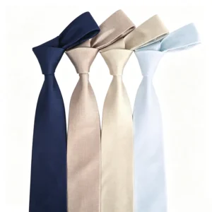Slim silk tie