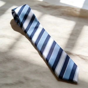 Striped Slim Silk Tie