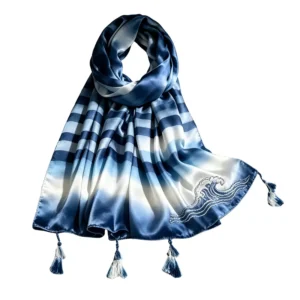Trendy Infinity Head Scarf With Fringe