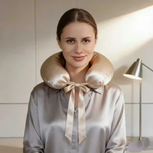 U Shape Mulberry Silk Pillowcase for Comfort Travel