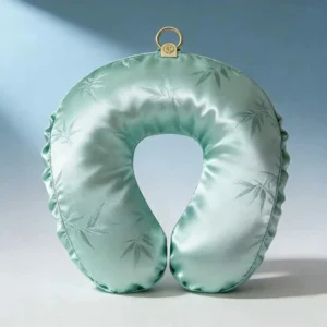 U-shape Travel Pillow with 19/22momme Silk