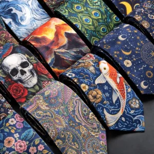 Unique Design Soft Printed Silk Ties