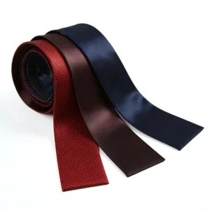 Unisex Flat End Skinny Silk Neck Tie