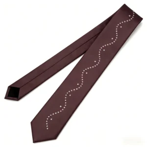 Vittorio Farina Men's Stylish Satin Skinny Necktie