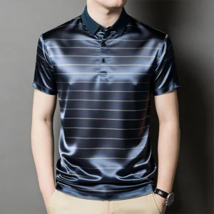 mens silk t shirt Business