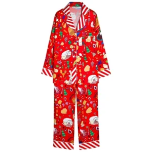 monogrammed silk pyjamas