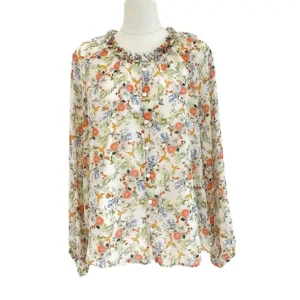 silk chiffon shirt womens
