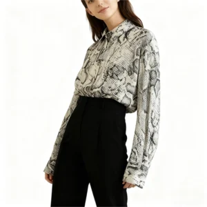 silk satin shirt womens