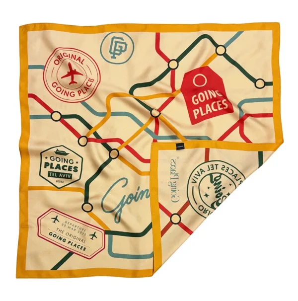 Double sided digital printing Silk Bandana