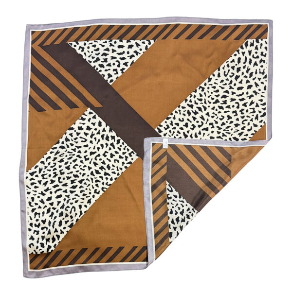 Hand Silk Screen Printing Silk Bandana
