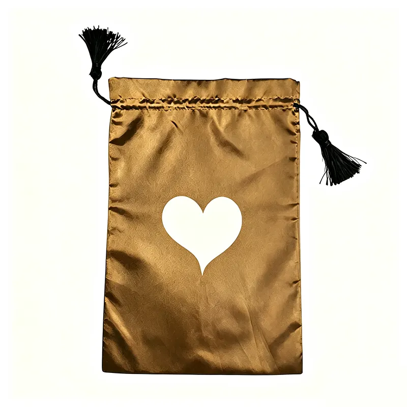 Satin drawstring bag
