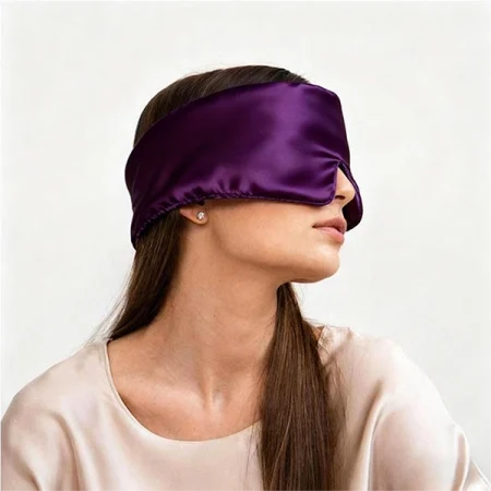 Oversize silk eye mask