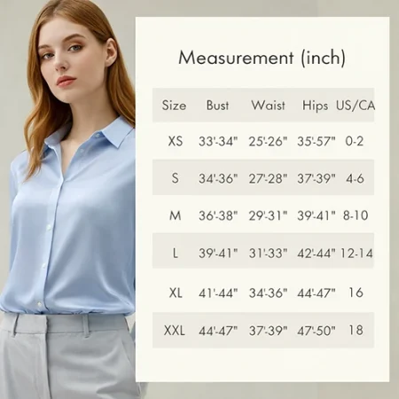 Silk Shirt Sizes
